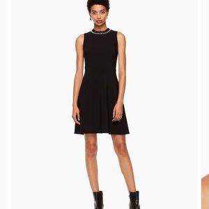 NWT Kate Spade Pearl Embellished Crepe Dress